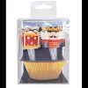 SCRAPCOOKING 24 Caissettes Cupcakes + 24 Cake Toppers Casse Noisette New