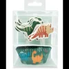 SCRAPCOOKING 24 Caissettes Cupcakes + 24 Cake Toppers Dinosaure