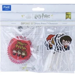 PME 12 Caissettes Cupcakes + 12 Cake Toppers Harry Potter Clearance