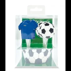 SCRAPCOOKING 24 Caissettes Cupcakes + 24 Cake Toppers Football Discount