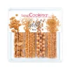 SCRAPCOOKING 4 Décors en Sucre Gold Mix 62 g