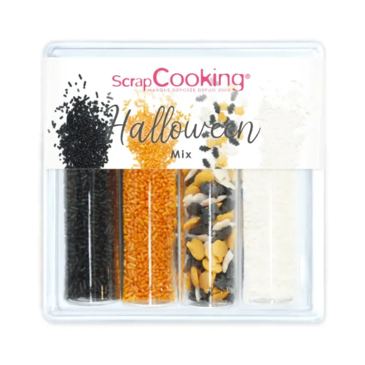 SCRAPCOOKING 4 Décors en Sucre Halloween Mix 69 g Best