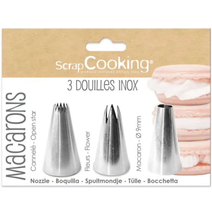 SCRAPCOOKING 3 Douilles Pâtissières pour Macarons Best