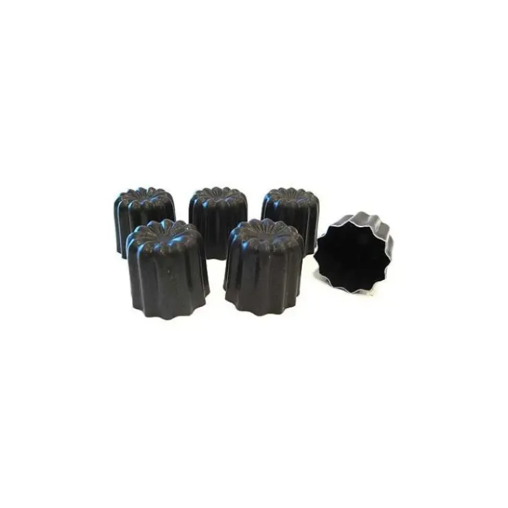MATFER 6 Moules à Cannelés Bordelais Anti-adhésifs Aluminium 5,5 mm Sale