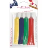 SCRAPCOOKING 4 Stylos Chocolat Bleu Rouge Jaune Vert 25g Outlet