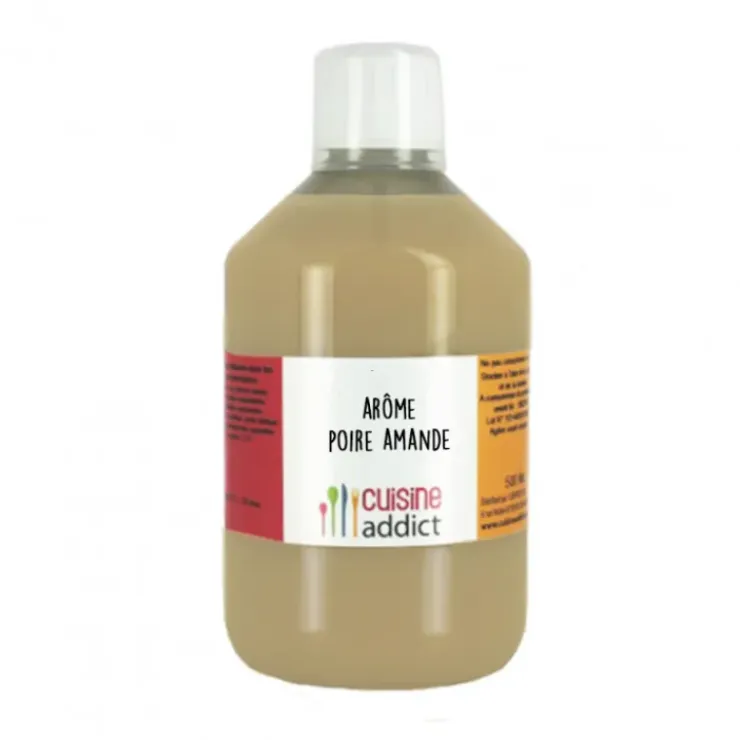 CUISINEADDICT Arôme Alimentaire Poire Amande 500ml New