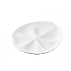 REVOL Assiette à Huîtres Blanche 26 x 24 cm Impulse Outlet