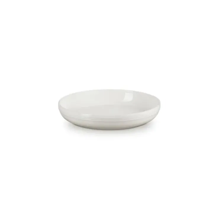 LE CREUSET Assiette Creuse en Céramique Cocon Ø 22 cm Meringue Clearance