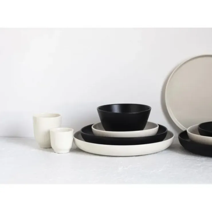 REVOL Assiette Creuse Porcelaine Noire 23 cm Adélie New