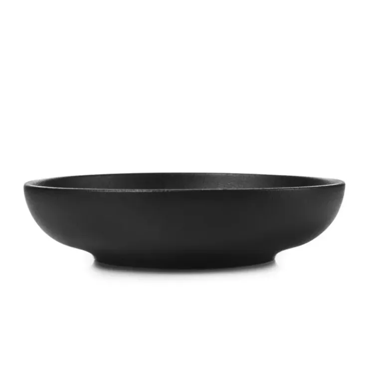 REVOL Assiette Creuse Porcelaine Noire 17 cm Adélie Hot