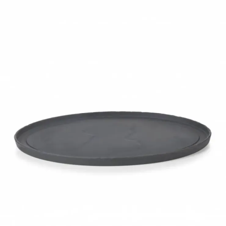 REVOL Assiette Ovale Ardoise 35 cm Basalt Hot