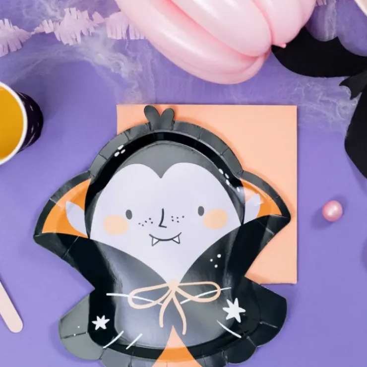 FUNCAKES Assiettes en Carton Dracula Partydeco (x6) Sale