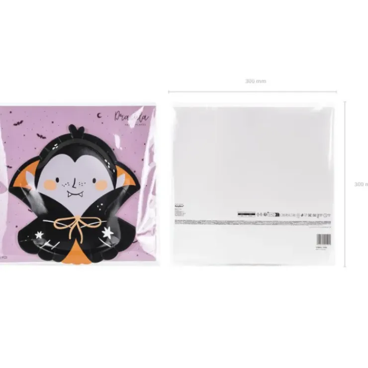 FUNCAKES Assiettes en Carton Dracula Partydeco (x6) Sale