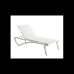 GROSFILLEX Bain de Soleil en Polypropylène Blanc Glacier Toile Blanche Sunset Hot