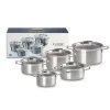 LE CREUSET Batterie de Cuisine 5 Pièces Inox Discount
