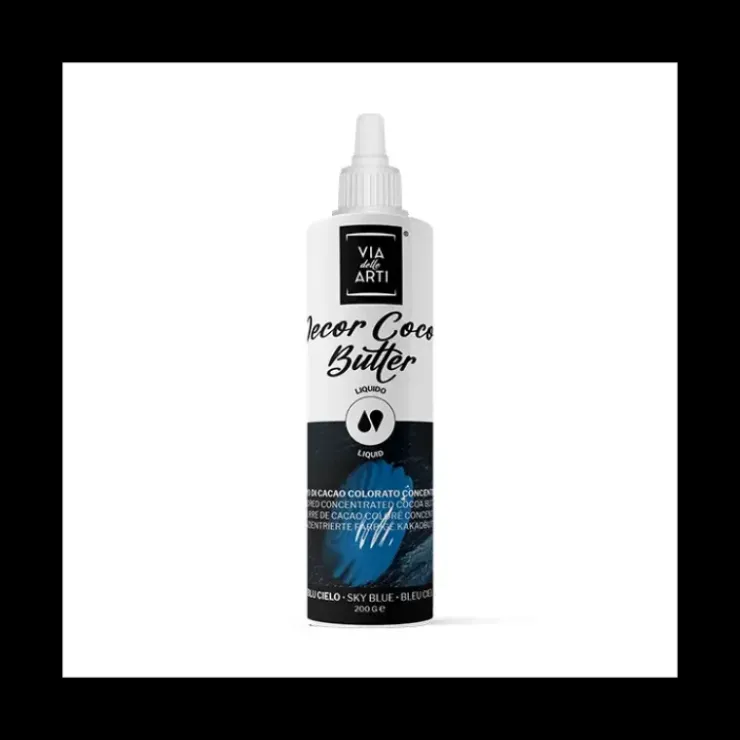 CUISINEADDICT Beurre de Cacao Coloré Bleu 200 g Via delle Arti Clearance