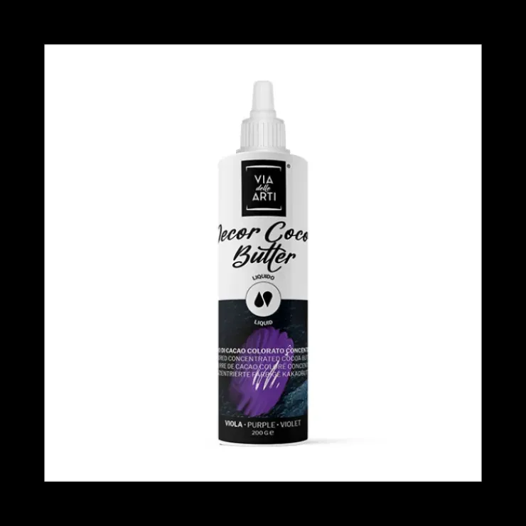 CUISINEADDICT Beurre de Cacao Coloré Violet 200 g Via delle Arti Hot
