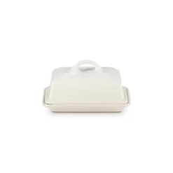 LE CREUSET BeurrierCéramique avec Couvercle Meringue Sale