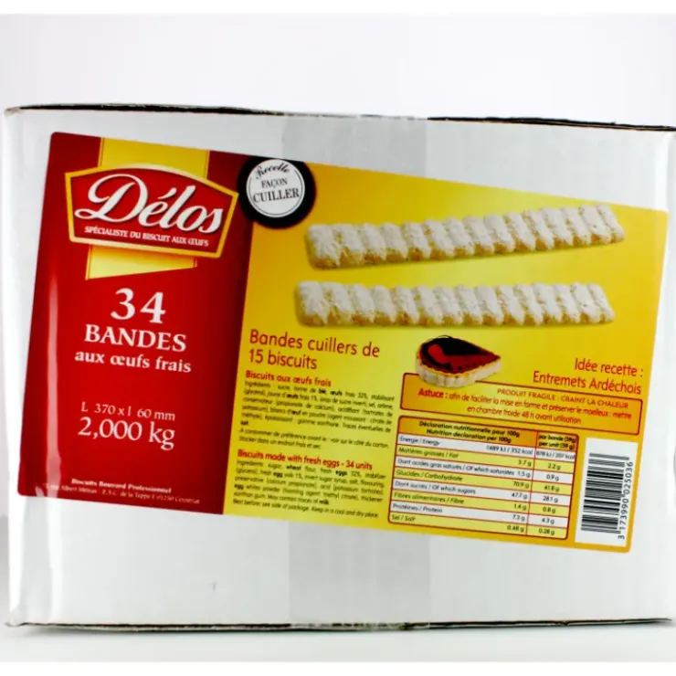CUISINEADDICT Biscuits cuillers natures en bande x 34 Discount