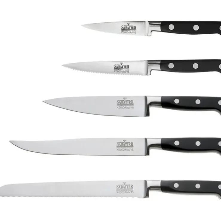 RICHARDSON Bloc à Couteaux + 5 Couteaux V Sabatier New