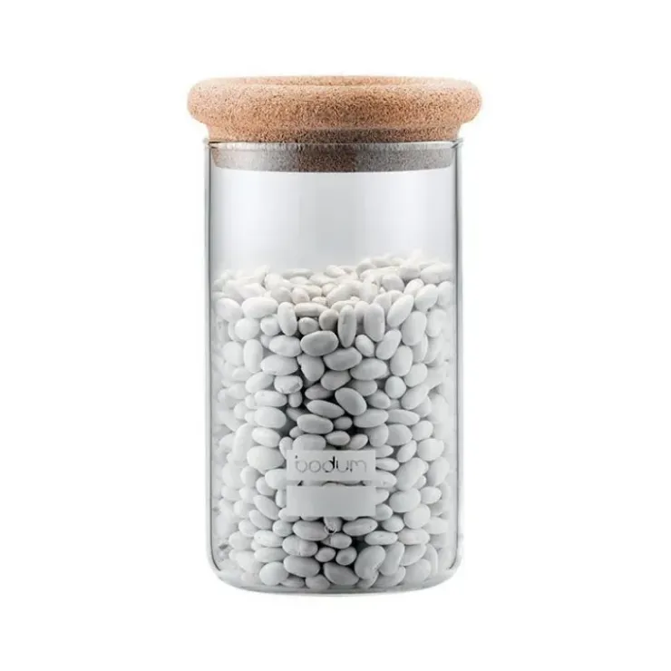 BODUM Bocal en Verre 1,0 L Bouchon en liège Yohki Best