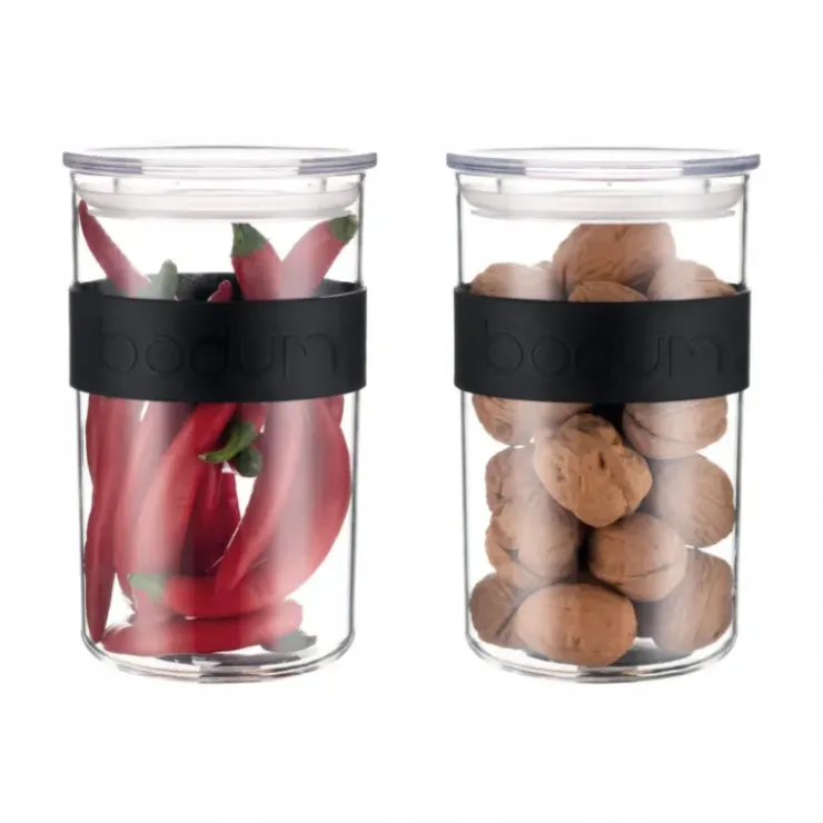 BODUM Bocal Plastique 1 L avec Couvercle (x2) PRESSO Outlet