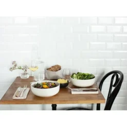 REVOL Bol à Salade en Porcelaine Noir 1,5 L Adélie