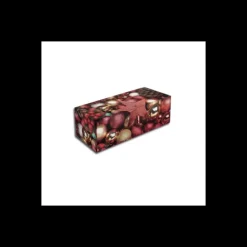 CUISINEADDICT Boîte à Bûche 35x11cm Étoile Rouge de Noël (x25)