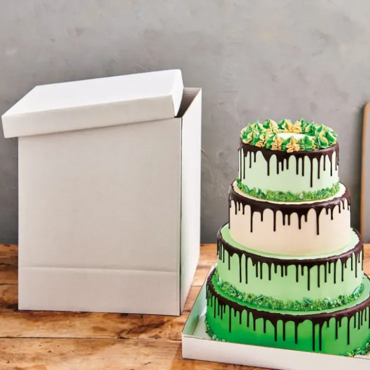 FUNCAKES Boîte à Gâteau Carré 52x52cm H.70cm (x1) Discount