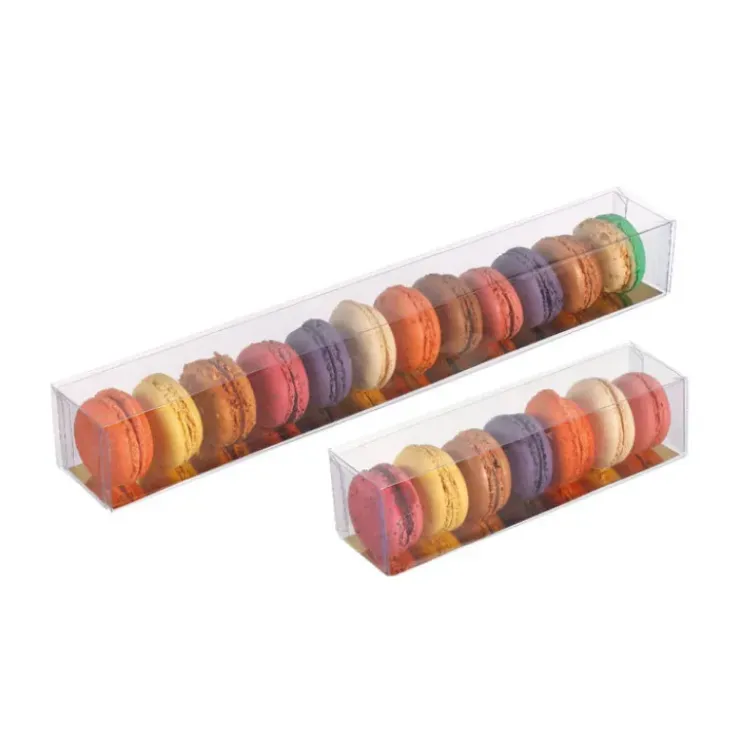 MALLARD FERRIERE Boîte 6 Macarons Transparente Fond Or 18 cm Best