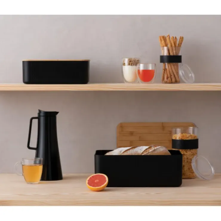 BODUM Boîte à Pain 29 x 19 cm x H 11 cm Noir BISTRO Online