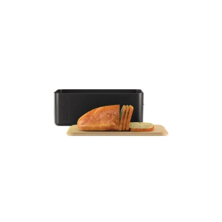 BODUM Boîte à Pain 37.2x23.8 cm Noir BISTRO Outlet