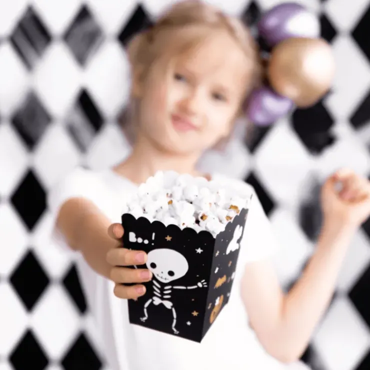 PARTYDECO Boîte à Pop-Corn en Papier Halloween PartyDéco (x6) Sale