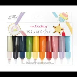 SCRAPCOOKING Boîte 10 Stylos Chocolat Glaçage Clearance