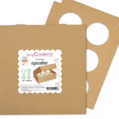 SCRAPCOOKING Boîte Cupcake en Carton 17 x 25 x 8,5 cm (x2) Online