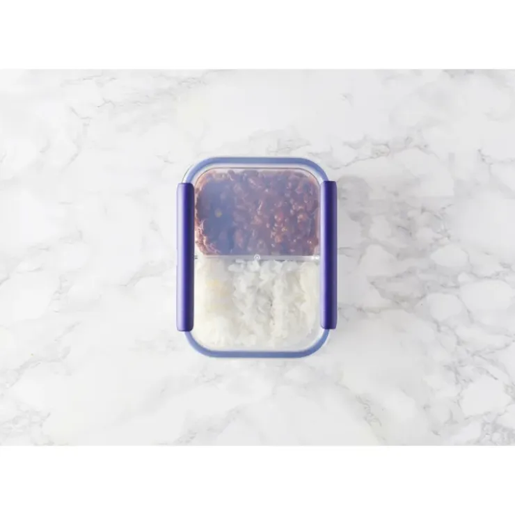MASTRAD Boîte de Conservation Connectée avec Compartiments 1,45 L Bleu Stor'eat Sale