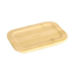PEBBLY Boîte de Conservation en Verre et Bambou Rectangle 1520 ml New