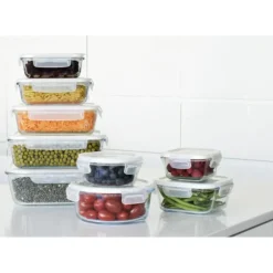 PEBBLY Boîte de Conservation en Verre Rectangle 2,25 L Outlet