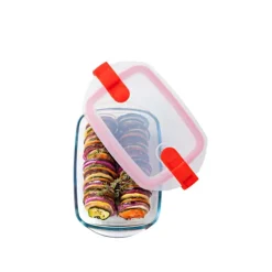 PYREX Boîte de Conservation en Verre Rectangulaire 17 x 10 cm 0,4 L Cook & Heat Discount