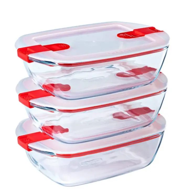 PYREX Boîte de Conservation en Verre Rectangulaire 28 x 20 cm 2,5 L Cook & Heat Clearance