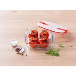 PYREX Boîte de Conservation en Verre Carrée 14 x 12 cm 0,35 L Cook & Heat Sale