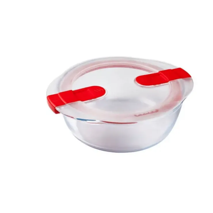 PYREX Boîte de Conservation en Verre Ronde 20 cm 1,1 L Cook & Heat Online