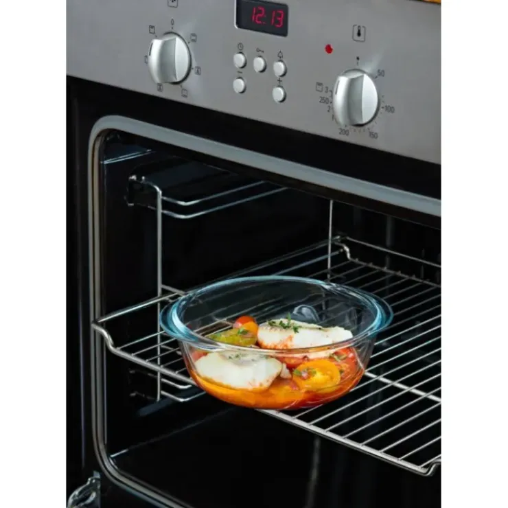 PYREX Boîte de Conservation en Verre Ronde 20 cm 1,1 L Cook & Heat Online