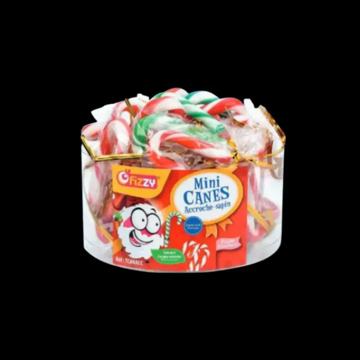CUISINEADDICT Boîte de Mini Sucre d'Orge Décoration Sapin De Noël Fizzy Best