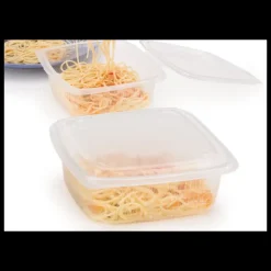 CUISINEADDICT Boîte Plastique avec Couvercle 375 ml 12,3 x 11,4 cm x H 6,6 cm (x50) Ondipack Sale
