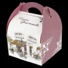 CUISINEADDICT Boîte pâtissière avec poignées Pause Gourmande 17 x 15 cm x H 5,5 cm (x50) Sale