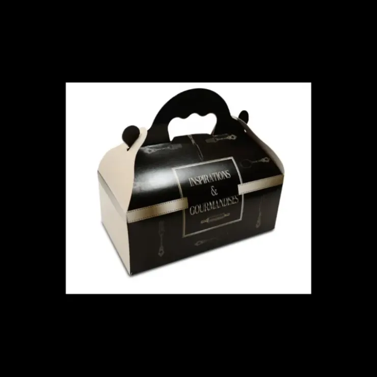 CUISINEADDICT Boîte pâtissière avec poignées Inspirations -16 x 18 x H 7 cm - (x50) Outlet