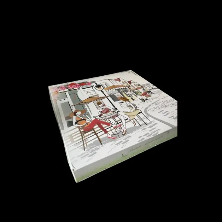 CUISINEADDICT Boîte pâtissière Balade Gourmande - 29 x H 5 cm - (x50) Outlet