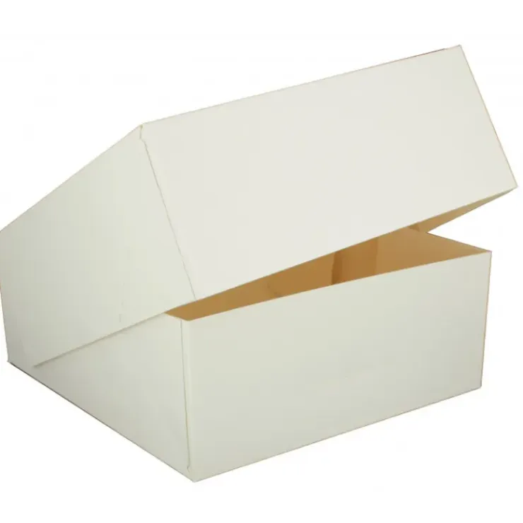 CUISINEADDICT Boîte pâtissière blanche - 18 x H 5 cm - (x50) Outlet
