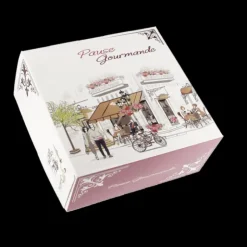 CUISINEADDICT Boîte pâtissière Pause Gourmande - 32 x H 8 cm - (x50) New